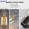 NEWDAYS brand cross-border new C35L tail-end transparent filament lamp E14 commonly used screw-type retro American energy-saving bulb, energy-saving high-brightness, ultra-long battery life, limited-time discount bulb Item Picture